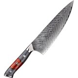  Damaskasti kuhinjski nož YA-37555 - Chef / Crvena / Siva KP37555 | shoptok.hr
