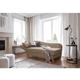 Miuform Smeđe-siva ležaljka od samta (s lijevim kutom) Chic Charlotte – | shoptok.hr