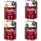 Smilla 6 x 400 g mokra mačja hrana po posebni ceni! - Lonček z govedino poskusno pakiranje: Mešano pakiranje | Shoptok.si