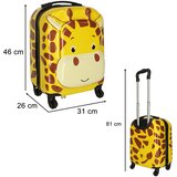  Dječji putni kofer na 4 kotača 46 cm, motiv žirafe | shoptok.hr