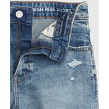 GAP Kids Denim Shorts Teen Sky High-Rise Denim Shorts With Stret - Girls | shoptok.hr