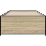 vidaXL Okvir za krevet boja hrasta 90x190 cm konstruirano drvo i metal | shoptok.hr