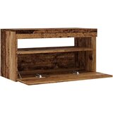  TV omarica z LED lučkami, les, starinski les, 75x35x40 cm, 2 kos | Shoptok.si