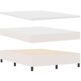  LED Box Spring Krevet s uzglavljem Krema i bijela 140 x 190 cm | shoptok.hr