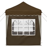  Rastezljivi šator za zabave 195 x 195 x 245 cm Sivosmeđa | shoptok.hr