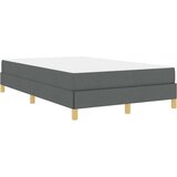  Postelja z vzmetnico Temno siva in rjava 120 x 190 cm | Shoptok.si