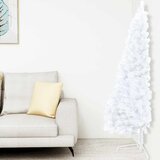  Umjetna osvijetljena polovica božićnog drvca bijela 240 cm | shoptok.hr