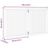 vidaXL Vrata za pse zložljiva 2 panela bela 160 cm topolovina | Shoptok.si