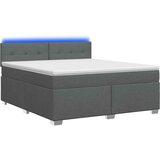  s box springom, madracem i LED-om Tamnosiva 140 x 200 cm | shoptok.hr