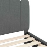  Posteljica za malčke z vzglavjem Temno siva 70 x 140 cm blago, (5000121026) | Shoptok.si