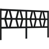  Uzglavlje za krevet crno 206 x 4 x 100 cm od masivne borovine | Eponuda.com