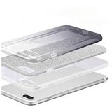 Nillkin Silikonski ovitek z bleščicami Bling 2v1 za iPhone SE 2020 / 7 / 8 - srebrno siv | Shoptok.si