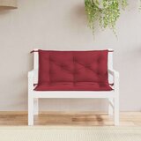  Jastuk za vrtnu klupu boja vina 100x(50+50)x7 cm tkanina Oxford | shoptok.hr