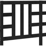  Uzglavlje za krevet crno 166 x 4 x 100 cm od masivne borovine | shoptok.hr