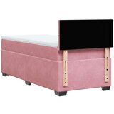Box spring krevet s madracem ružičasti 90x200 cm baršunasti | shoptok.hr