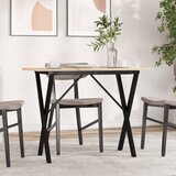  Blagovaonski stol X-oblika 100x50x75 cm od borovine i čelik | shoptok.hr