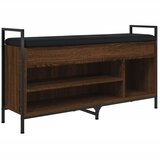  The Living Store Klop za čevlje rjavi hrast 105,5x32x57,5 cm inženirski les - Klop Za Čevlje, (21453473) | Shoptok.si
