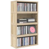  Stalak za CD-ove 4 kom. Hrast sonoma 40 x 17 x 17 cm | shoptok.hr