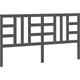  Uzglavlje za krevet sivo 186 x 4 x 100 cm od masivne borovine | shoptok.hr
