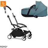Stokke Ogrodje vozička white frame z new born shell Yoyo® aqua | Shoptok.si