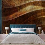  Foto tapeta - Liquid gold - abstract wavy composition with leaf patterns 250x175 | shoptok.hr