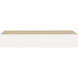 vidaXL zidne police s ladicama 2 kom hrast i bijele 60x23,5x10 cm MDF | shoptok.hr