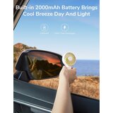 Venisymlis Mini Ročni Ventilator Na Baterije (Bel), Primeren Za Notranjo In Zunanjo Uporabo, (22070331) | Shoptok.si