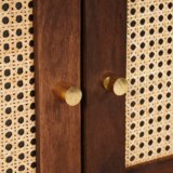 vidaXL Omare in policami za shranjevanje medijev s polico s shranjevanjem z vrati Rjava | Shoptok.si