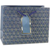  Geometric Gift Bag Gold Lines 23 x 18 x 10cm | shoptok.hr