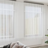 vidaXL Čipkasta zavjesa sa zavjesama Bijela 750 x 300 cm Poliester | shoptok.hr