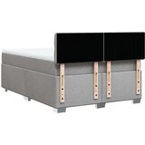 vidaXL Krevet s oprugama i madracem svjetlosivi 140x190 cm od tkanine | shoptok.hr