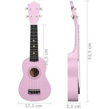 vidaXL otroški ukulele soprano s torbo roza 21" | Shoptok.si