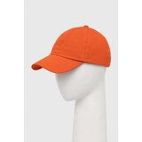 Boss Bombažna bejzbolska kapa ORANGE oranžna barva | Shoptok.si