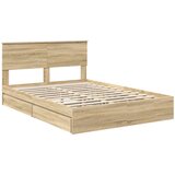  Krevet s od storage Sonoma hrast 160 x 200 cm Konstruirano drvo | shoptok.hr
