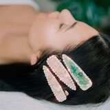 Crystallove Rose Quartz Hair Clip kopča za kosu 1 kom | shoptok.hr