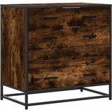  Ormar s ladicama dimljeni hrast 70x41x70 cm konstruirano drvo | shoptok.hr