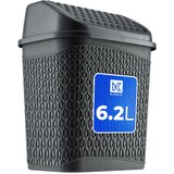 KADAX Koš za kopalniške odpadke za stranišče 6,2 l Nagibna posoda Majhen siv, (5000356692) Cene