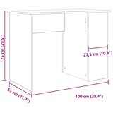 vidaXL Stol staro drvo 100x55x75 cm konstruirano drvo | shoptok.hr