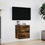  Zidni TV ormarić s LED svjetlima boja hrasta 41x31x45 cm | Eponuda.com