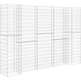  Gabionska sadilica u H-obliku od čelične žice 260 x 40 x 180 cm | Eponuda.com