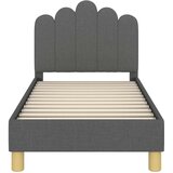  Okvir kreveta za malu djecu s naslonom Tamnosiva 70 x 140 cm | shoptok.hr
