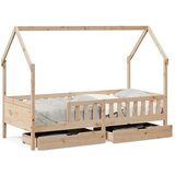 Maison Chic Otroška postelja - Otroški ležaj - Otroški posteljni okvir s predali 80x200 cm trdna borovina, (21698325) | Shoptok.si