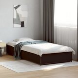  Okvir za krevet crni 90 x 190 cm od konstruiranog drvo i metal | shoptok.hr