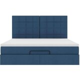 vidaXL otomanski krevet s madracem plavi 160x200cm od tkanine | shoptok.hr
