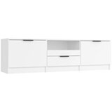 Maison Chic TV omarica - TV stojalo - Televizijska omarica bela 140x35x40 cm konstruiran les, (21698928) Cene