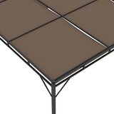  Vrtna sjenica s bočnim zastorom 4 x 3 x 2,25 m smeđe-siva | shoptok.hr