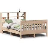 vidaXL Posteljni okvir brez vzmetnice 120x190 cm trdna borovina | Shoptok.si
