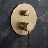 REA Bath Komplet za tuširanje za vgradnjo Lungo Stripe Gold Brush + BOX | Shoptok.si