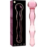 Ibiza Nebula Model 13 Dildo Borosilicate Glass 18x3.5cm Pink | Shoptok.si