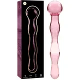 Nebula Model 13 Dildo Borosilicate Glass 18x3.5cm Pink